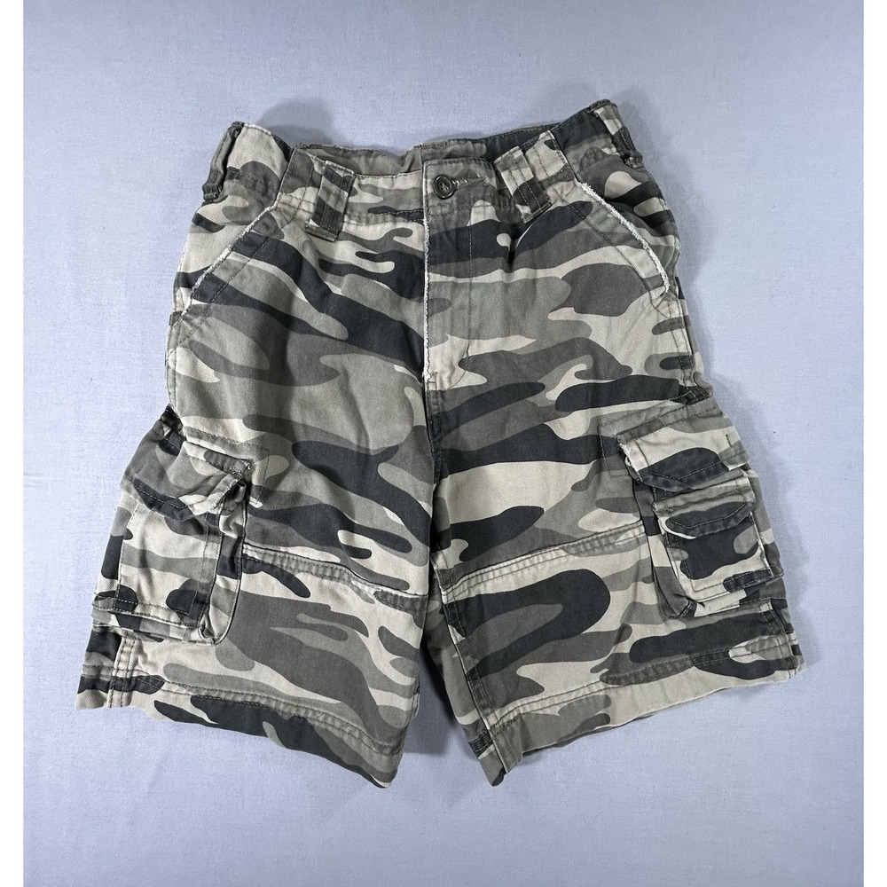 Faded Glory Camo‎ Cargo Green Shorts Boys 7 Summer casual
